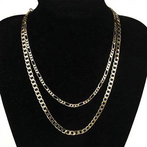 Double Layer 18k Gold Plated Chain Neckl